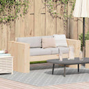 Havemøbelsofa Naturfarvet 134 x 60 x 62 cm Massiv fyrretræ