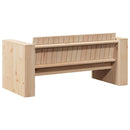 Havemøbelsofa Naturfarvet 134 x 60 x 62 cm Massiv fyrretræ