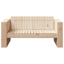 Havemøbelsofa Naturfarvet 134 x 60 x 62 cm Massiv fyrretræ