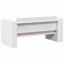 Havemøbelsofa Hvid 134 x 60 x 62 cm Massiv fyrretræ