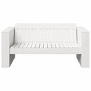 Havemøbelsofa Hvid 134 x 60 x 62 cm Massiv fyrretræ