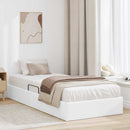 Opbevaringsseng Hvid 100 x 203 cm Kunstlæder