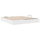 Opbevaringsseng med opbevaring Ren Hvid 183 x 213 cm Kunstlæder