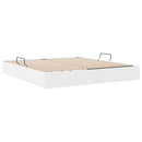 Opbevaringsseng med opbevaring Ren Hvid 183 x 213 cm Kunstlæder