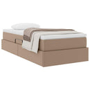 Seng med opbevaring og madras Cappuccino 100 x 200 cm