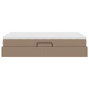 Seng med opbevaring og madras Cappuccino 120 x 200 cm