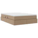 Seng med opbevaring og madras Cappuccino 140 x 190 cm