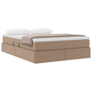 Seng med opbevaring og madras Cappuccino 140 x 190 cm