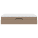 Seng med opbevaring og madras Cappuccino 140 x 200 cm