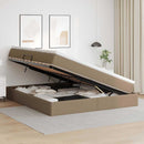 Seng med opbevaring og madras Cappuccino 180 x 200 cm