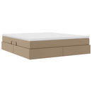 Seng med opbevaring og madras Cappuccino 180 x 200 cm