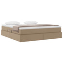 Seng med opbevaring og madras Cappuccino 180 x 200 cm