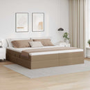 Seng med opbevaring og madras Cappuccino 200 x 200 cm