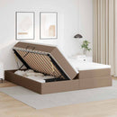 Seng med opbevaring og madras Cappuccino 180 x 200 cm