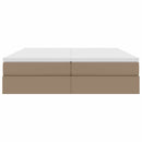 Seng med opbevaring og madras Cappuccino 180 x 200 cm