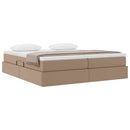 Seng med opbevaring og madras Cappuccino 180 x 200 cm