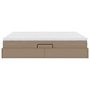 Seng med opbevaring og madras Cappuccino 180 x 200 cm