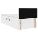 Seng med opbevaring og madras Ren Hvid 90 x 190 cm Faux læder