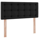 Seng med opbevaring og madras Sort 120 x 200 cm Faux læder
