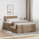 Seng med opbevaring og madras Cappuccino 120 x 200 cm