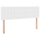 Seng med opbevaring og madras Ren Hvid 140 x 190 cm Faux læder