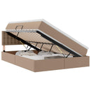 Seng med opbevaring og madras Cappuccino 140 x 190 cm