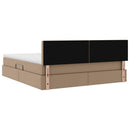 Seng med opbevaring og madras Cappuccino 160 x 200 cm