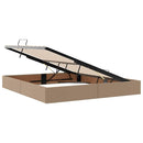 Seng med opbevaring og madras Cappuccino 180 x 200 cm