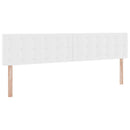 Seng med opbevaring og madras Ren Hvid 200 x 200 cm Faux læder