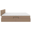 Seng med opbevaring og madras Cappuccino 200 x 200 cm