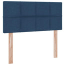 Seng med opbevaring og madras Blå 90 x 200 cm Konstrueret træ