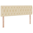 Seng med opbevaring og madras med madras Creme 140 x 190 cm