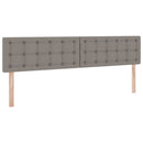 Seng med opbevaring og madras med madras Gråbrun 200 x 200 cm