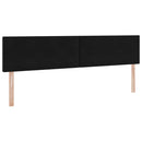 Opbevaringsseng med madras Sort 200 x 200 cm Fløjl