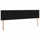 Opbevaringsseng med madras Sort 200 x 200 cm Fløjl