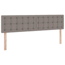 Opbevaringsseng med madras Gråbrun 200 x 200 cm Faux læder