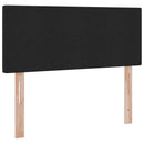 LED opbevarings seng med madras Sort 120 x 200 cm Stof
