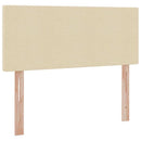 LED opbevarings seng med madras Creme 120 x 200 cm Stof
