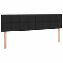 LED opbevarings seng med madras Sort 180 x 200 cm Stof