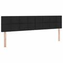 LED opbevarings seng med madras Sort 200 x 200 cm Stof