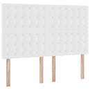 Opbevaringsseng med hovedgærde Ren Hvid 140 x 190 cm Faux læder