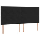 Seng med opbevaring og madras Sort 200 x 200 cm Fløjl