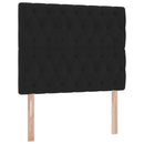 Seng med opbevaring og madras Sort 120 x 200 cm Fløjl