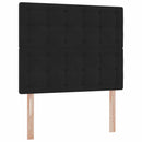 Seng med opbevaring og madras Sort 120 x 200 cm Fløjl