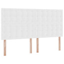 Seng med opbevaring og madras Ren Hvid 180 x 200 cm Faux læder