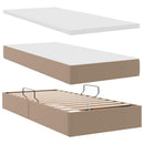 Seng med opbevaring og madras Cappuccino 180 x 200 cm