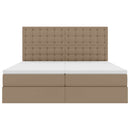 Seng med opbevaring og madras Cappuccino 200 x 200 cm