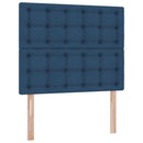 LED opbevarings seng med madras Blå 120 x 190 cm Stof
