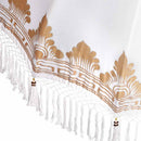 Balinesisk parasol med base Creme 185 x 185 x 260 cm