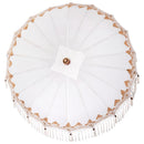 Balinesisk parasol med base Creme 185 x 185 x 260 cm